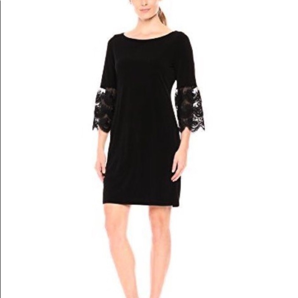 NEW! Ivanka Trump 3/4 Lace Bell Sleeve Dress Large